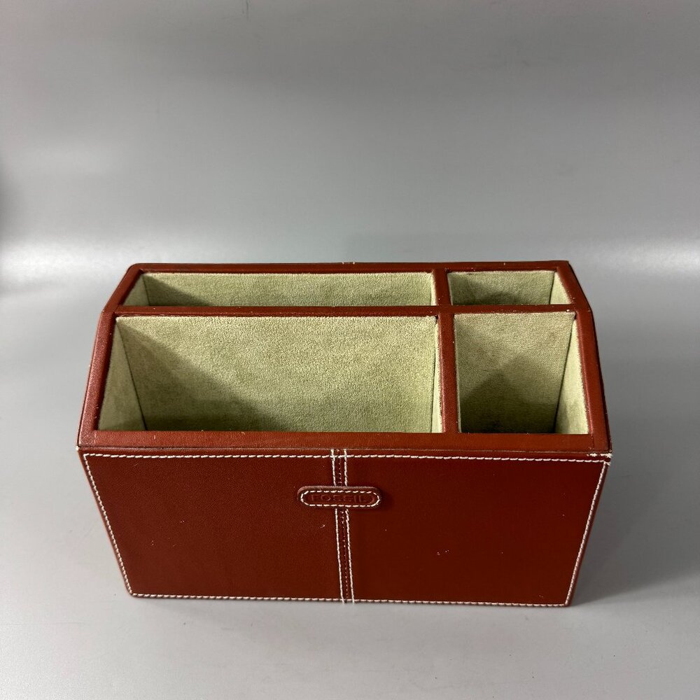 Fossil Genuine Leather Desk Organizer